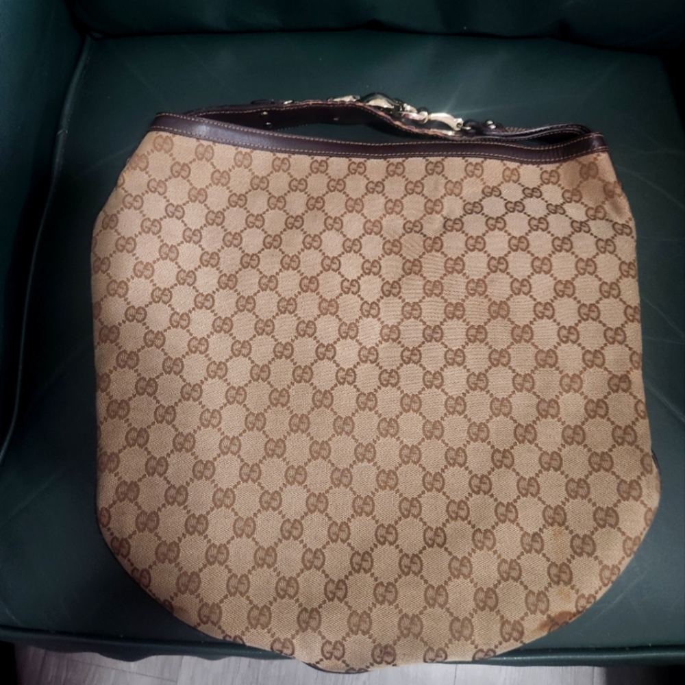 Gucci Brown Monogram Shoulder Bag